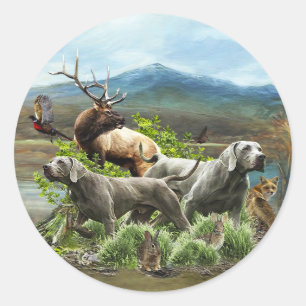 Adesivo Weimaraner, "Cinza Fantasma"