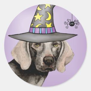 Adesivo Weimaraner Witch