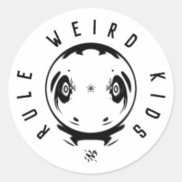Adesivo Weird Kids Rule Sticker – Funny Weirdness Motto