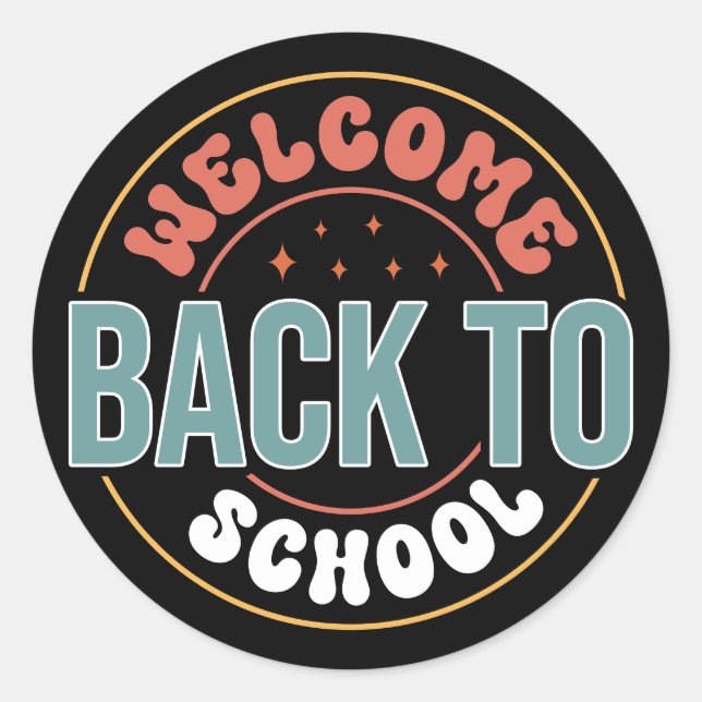 ADESIVO WELCOME BACK TO SCHOOL (Frente)