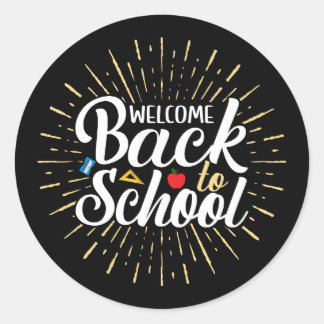 Adesivo Welcome Back To School First Day Of School