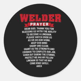 Adesivo Welder Prayer Christian Welding Vovô Pai Husban