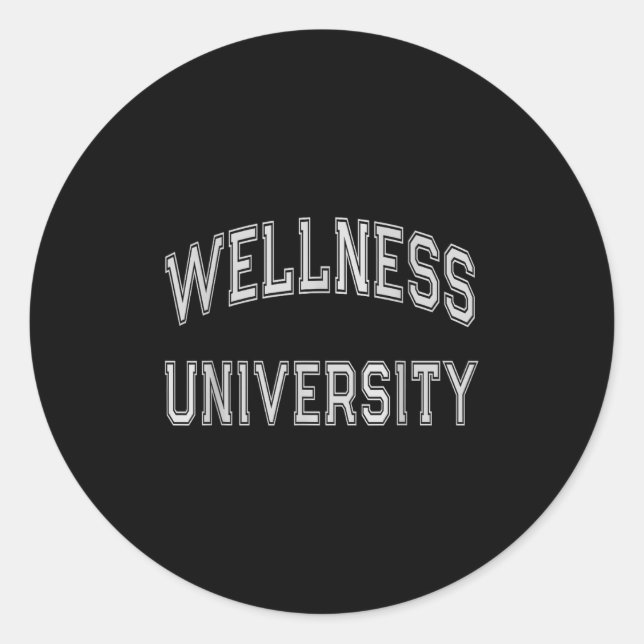 Adesivo Wellness University Squad Fitness Coach Gym Health (Frente)