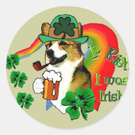 Adesivo Welsh Corgi Saint Patrick