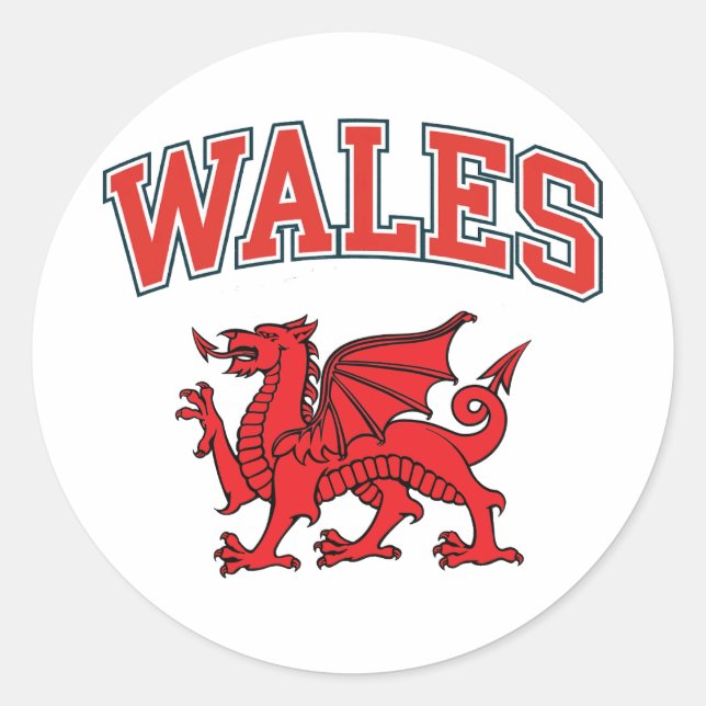 Adesivo Welsh Dragon (Frente)
