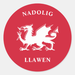 Adesivo Welsh Felry Natal Simples Celta Nadolig Llawen