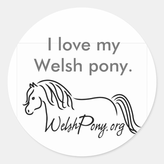 Adesivo Welsh Pony & Cob Society (Frente)