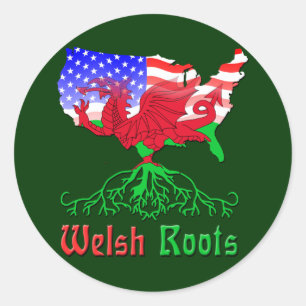 Adesivo Welsh Roots Stickers