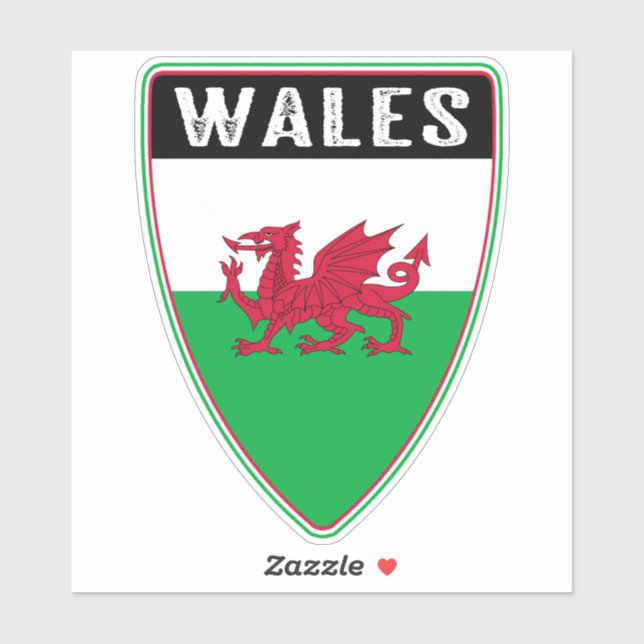 Adesivo Welsh Shield (Folha)