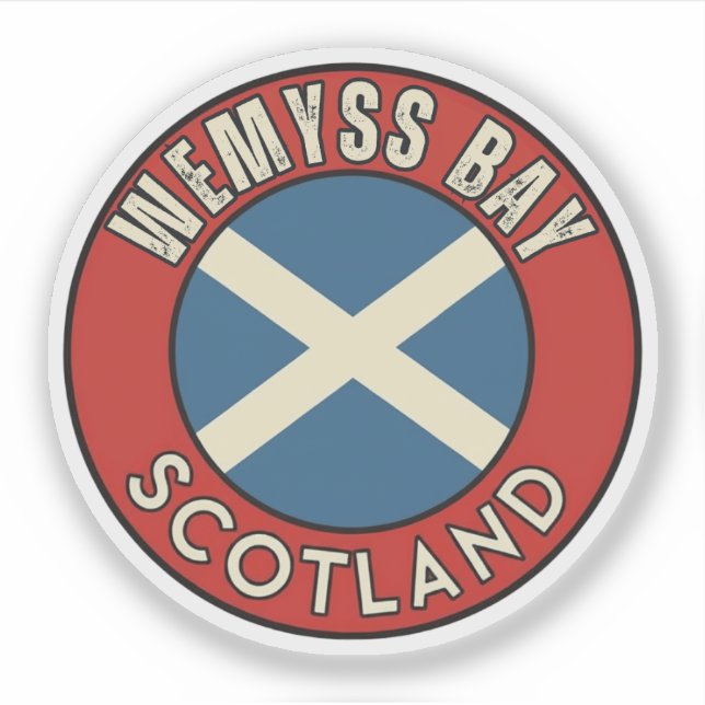 Adesivo Wemyss Bay, Escócia (Frente)