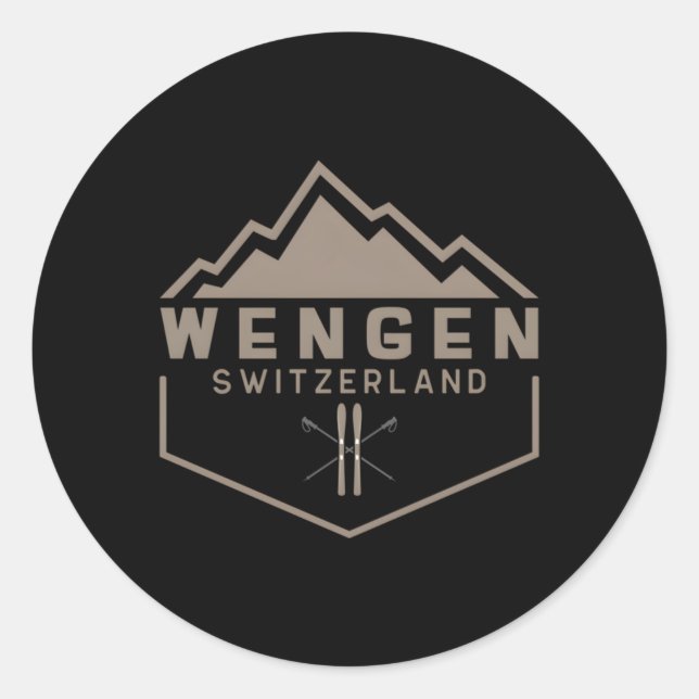 Adesivo Wengen Suiça (Frente)