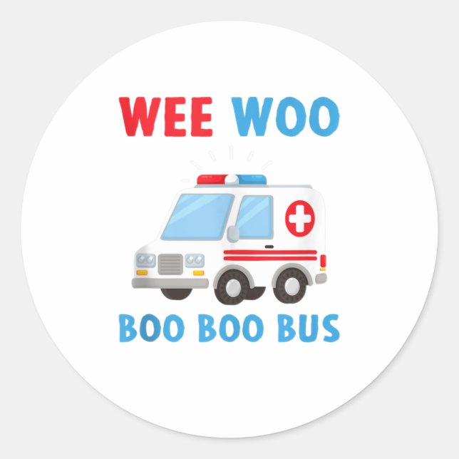 Adesivo Weo Boo Boo Ambulance EMS EMT Parame (Frente)