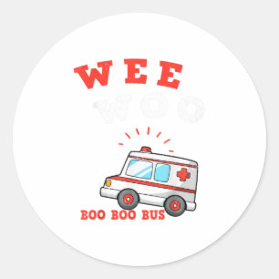 Adesivo Weo Woo Boo Bus Ambulance Engraçado EMS EMT