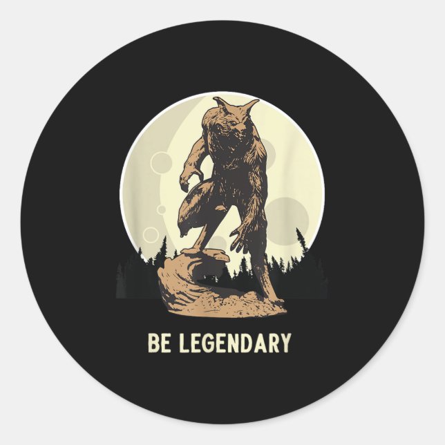Adesivo Werewolf Be Legendary Motivational Insrational  (Frente)