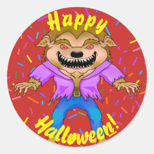 Adesivo Werewolf Halloween Stickers