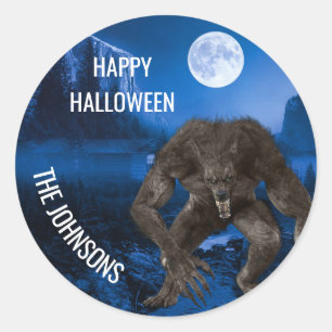 Adesivo Werewolf Wolf Halloween Full Moon
