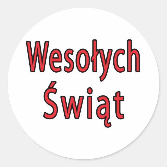 Adesivo Wesolych Swiat (Frente)