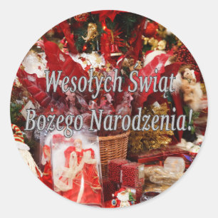 Adesivo Wesołych Świąt…! Feliz Natal no wf polonês