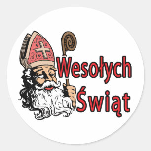 Adesivo Wesolych Swiat São Nicolau