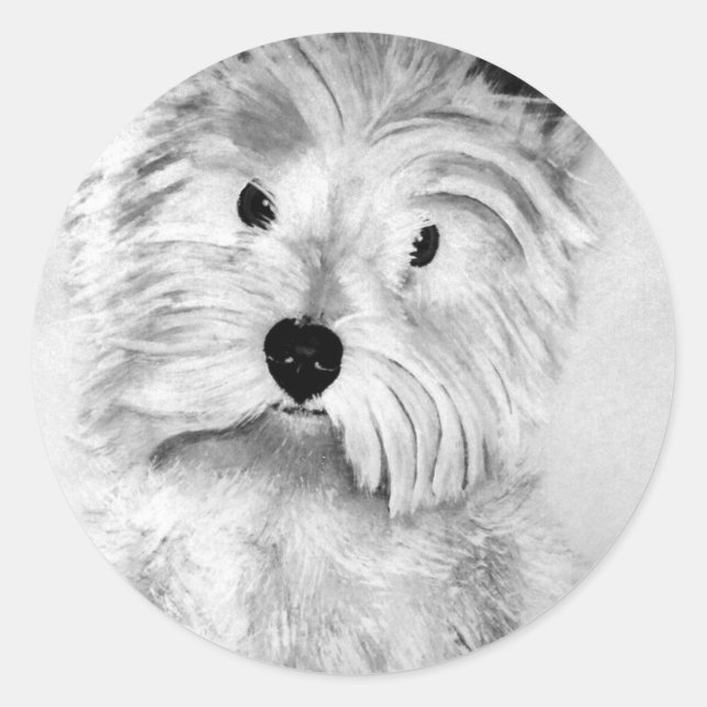 Adesivo West Highland White Terrier (Frente)
