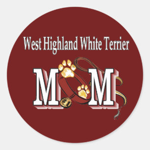 Adesivo West Highland White Terrier Mãe Presente