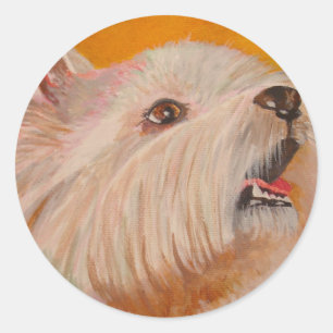 Adesivo West Highland White Terrier Retrato