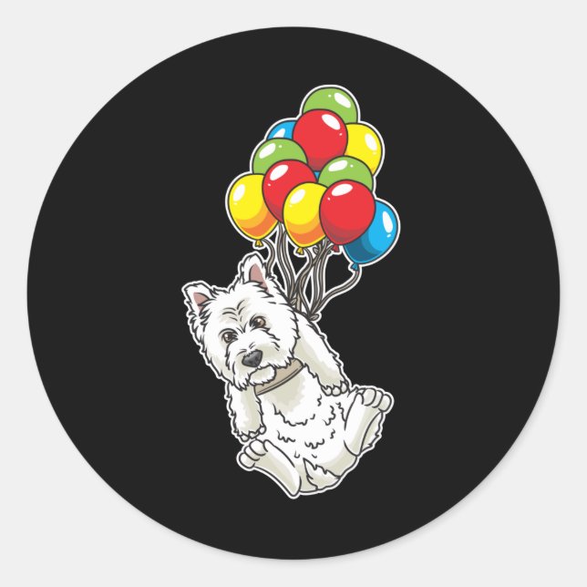 Adesivo West Highland White Terrier Westie Gifts (Frente)