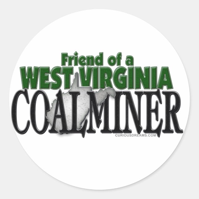 Adesivo West Virginia Coalminer (Frente)