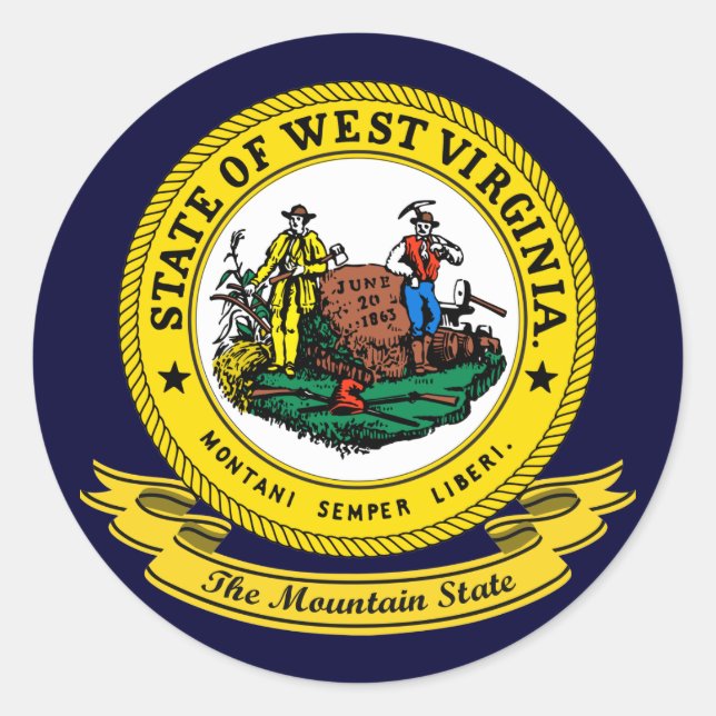 Adesivo West Virginia Seal (Frente)