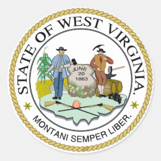Adesivo West Virginia State Seal