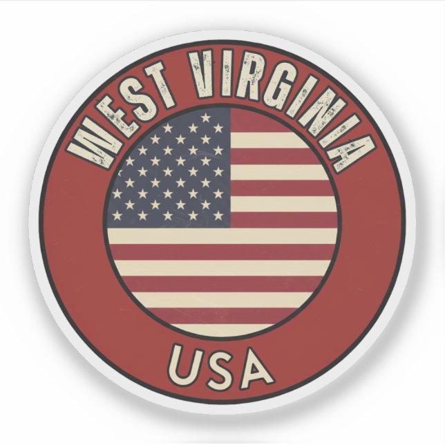 Adesivo West Virginia  United States of America  (Frente)