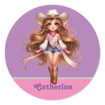 Western Cowgirl Rodeo Princess 1 Personalizada