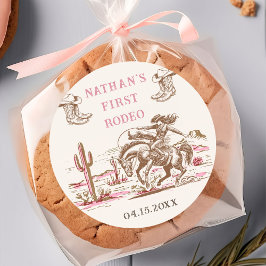 Adesivo Western Desert Boots Rodeo Birthday Sticker