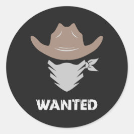 Adesivo Western Outlaw Cowboy Wanted