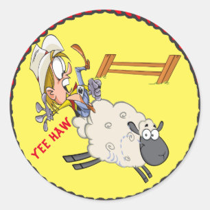 Adesivo Western Stickers Rodeo Kid Mutton Busting