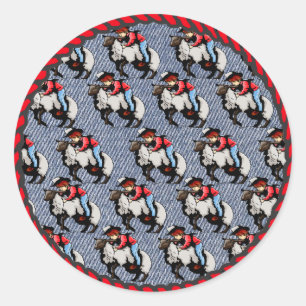 Adesivo Western Stickers Rodeo Mutton Busting