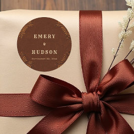 Adesivo Western Tooled Rustic Terracotta Cream Wedding