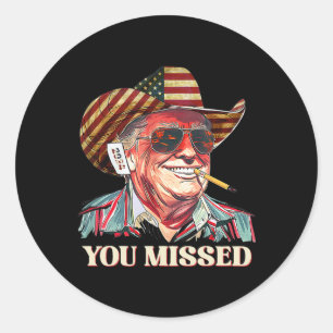 Adesivo Western Trump Cowboy Você Perdeu A Bandeira Americ
