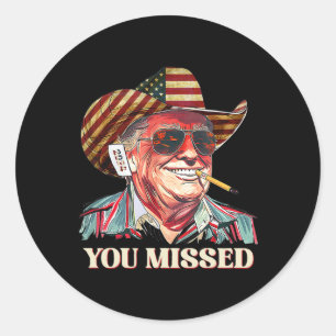Adesivo Western Trump Cowboy Você Perdeu A Bandeira Americ