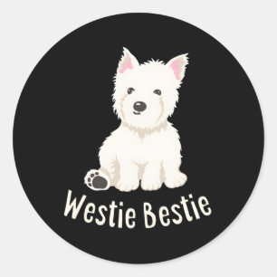 Adesivo Westie Bestie West Highland White Terrier