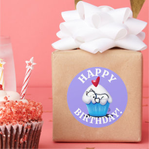 Adesivo Westie BIRTHDAY KiniArt Stickers