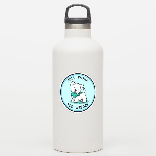 Adesivo Westie Cutie Sticker (Garrafa d'água)