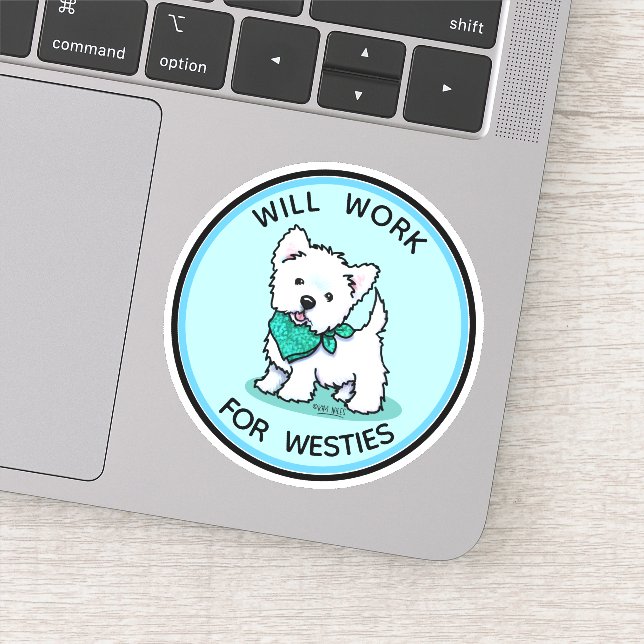Adesivo Westie Cutie Sticker (Detalhe)