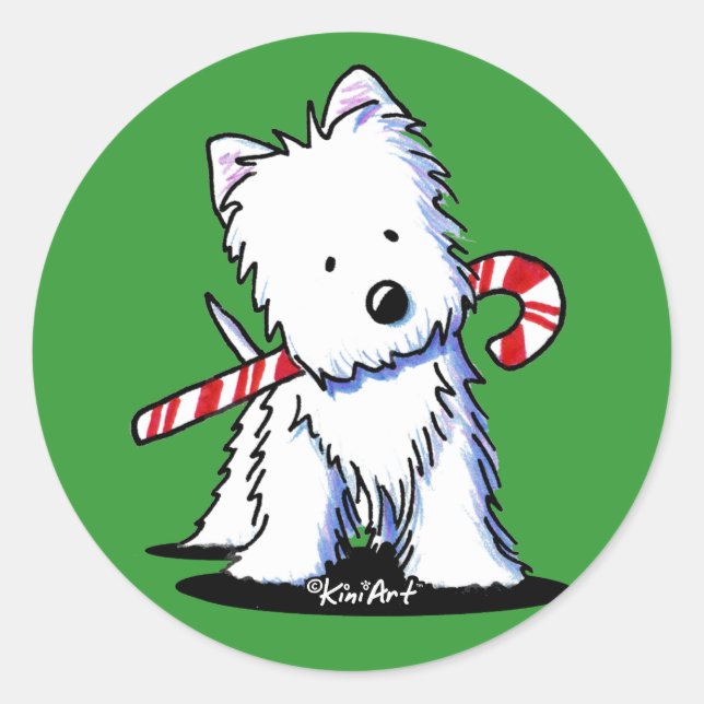 Adesivo Westie Cutie Stickers (Frente)