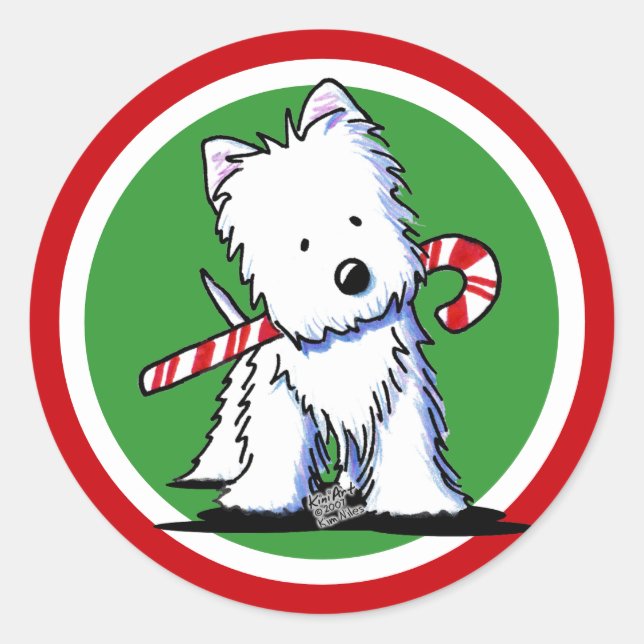 Adesivo Westie Cutie Stickers (Frente)