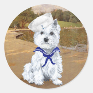 Adesivo Westie e Velas