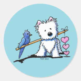 Adesivo Westie Heart Strings