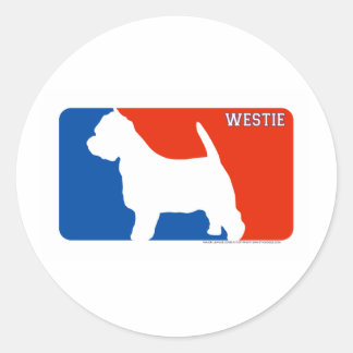 Adesivo Westie Major League Dog Sticker