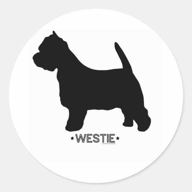 Adesivo Westie Sticker (Frente)