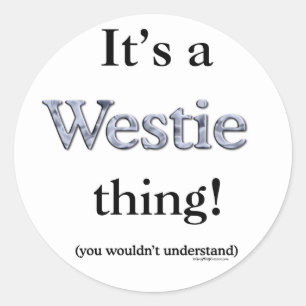 Adesivo Westie Thing